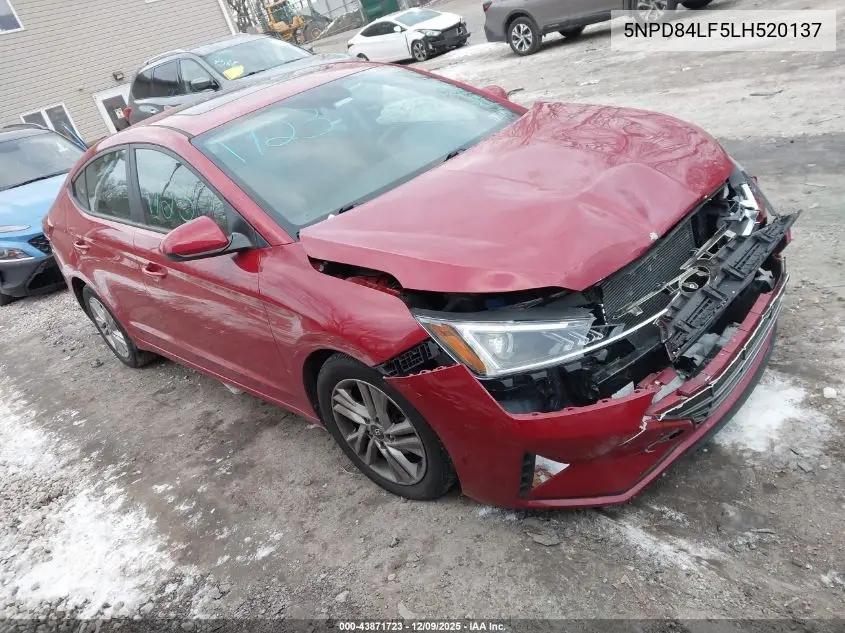 5NPD84LF5LH520137 2020 Hyundai Elantra Value Edition