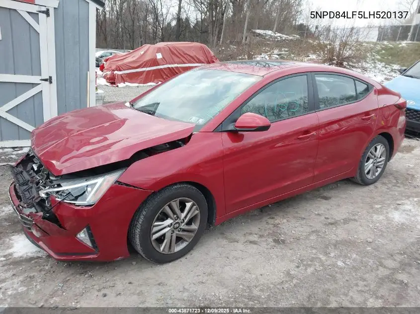 5NPD84LF5LH520137 2020 Hyundai Elantra Value Edition