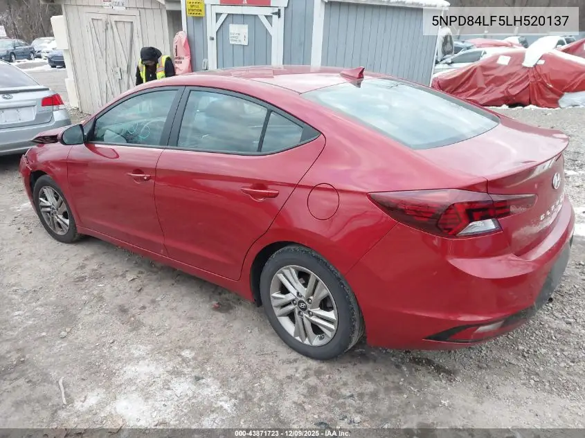 5NPD84LF5LH520137 2020 Hyundai Elantra Value Edition