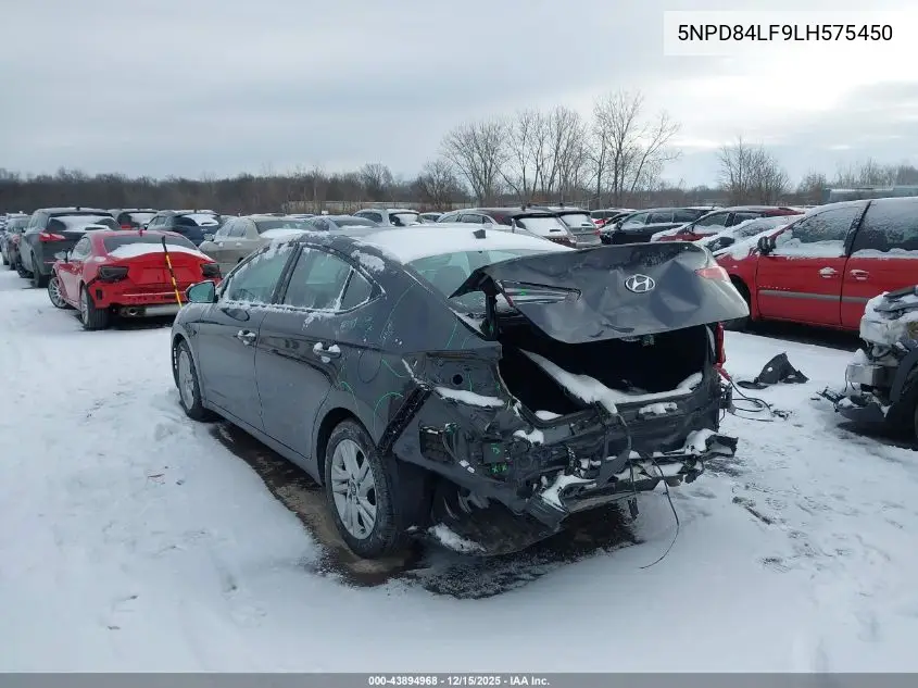 5NPD84LF9LH575450 2020 Hyundai Elantra Sel