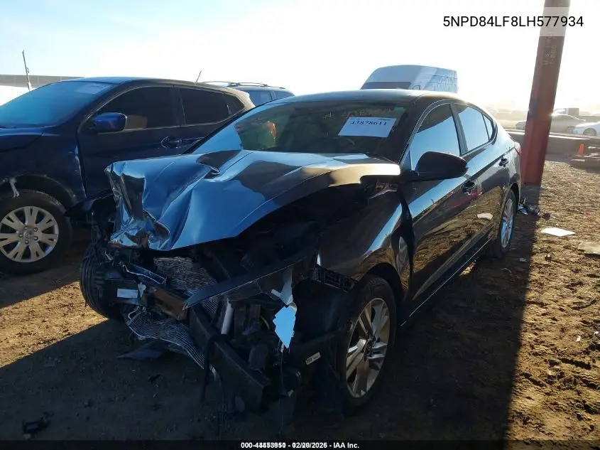 5NPD84LF8LH577934 2020 Hyundai Elantra Sel