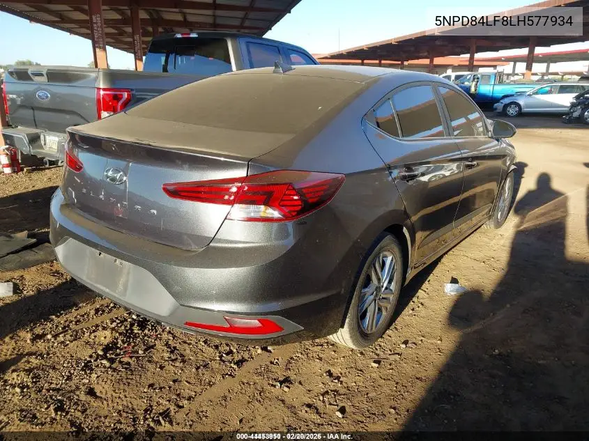 5NPD84LF8LH577934 2020 Hyundai Elantra Sel
