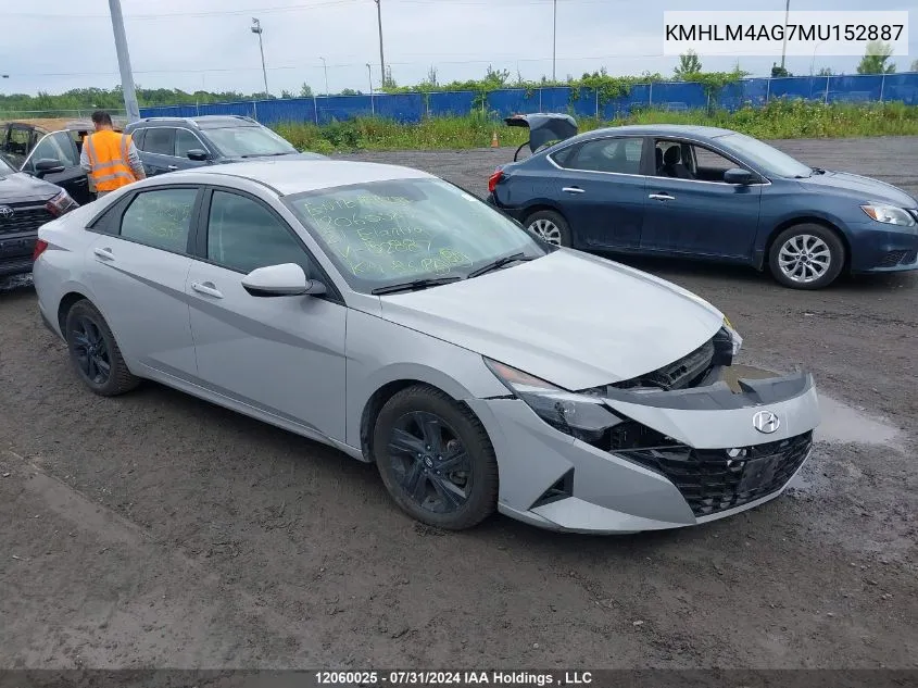 KMHLM4AG7MU152887 2021 Hyundai Elantra Sel