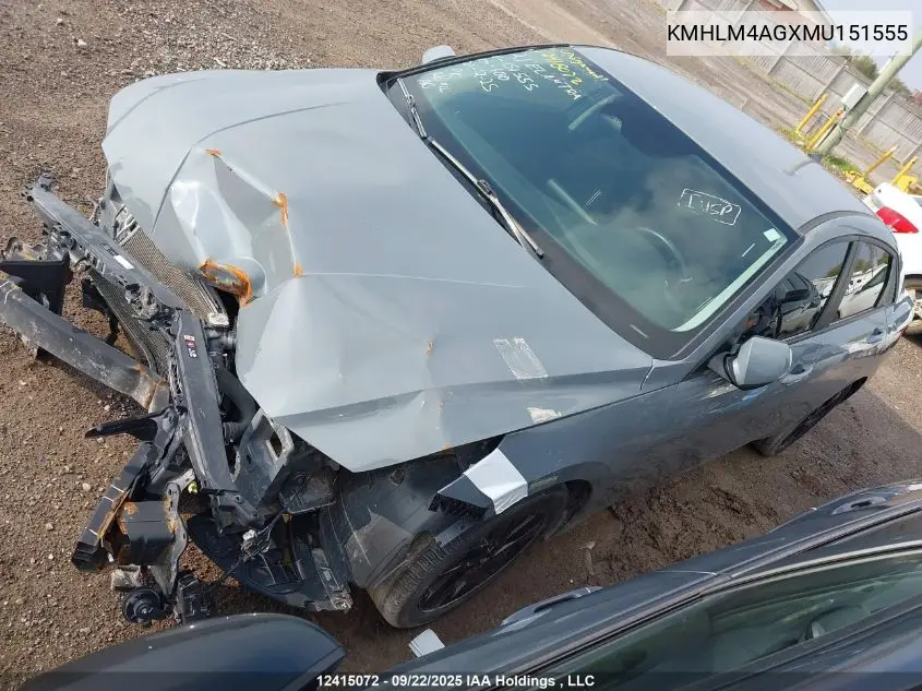 KMHLM4AGXMU151555 2021 Hyundai Elantra Preferred Ivt