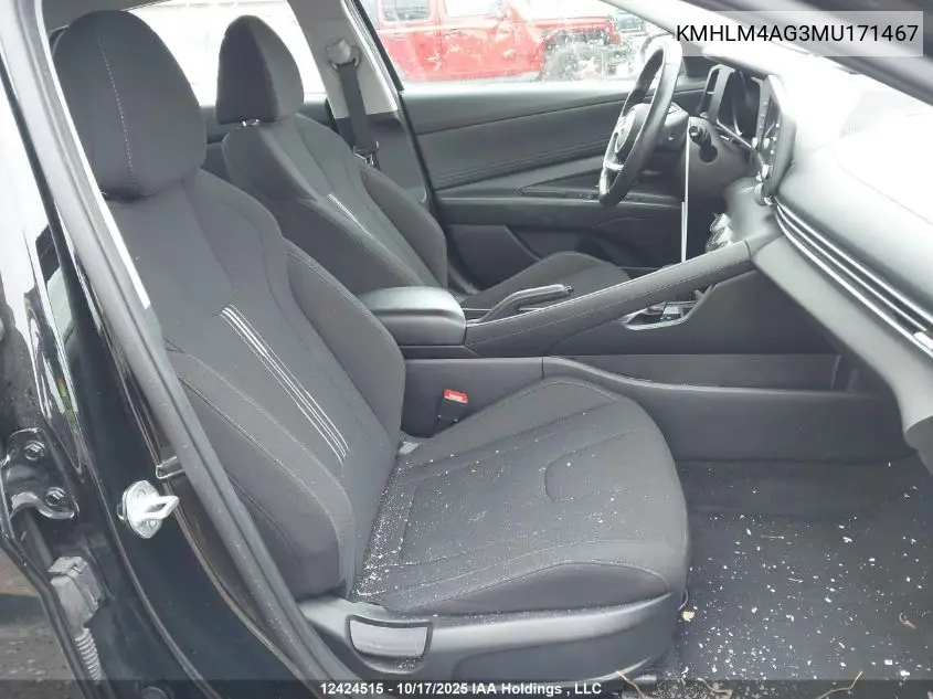 KMHLM4AG3MU171467 2021 Hyundai Elantra Preferred Ivt
