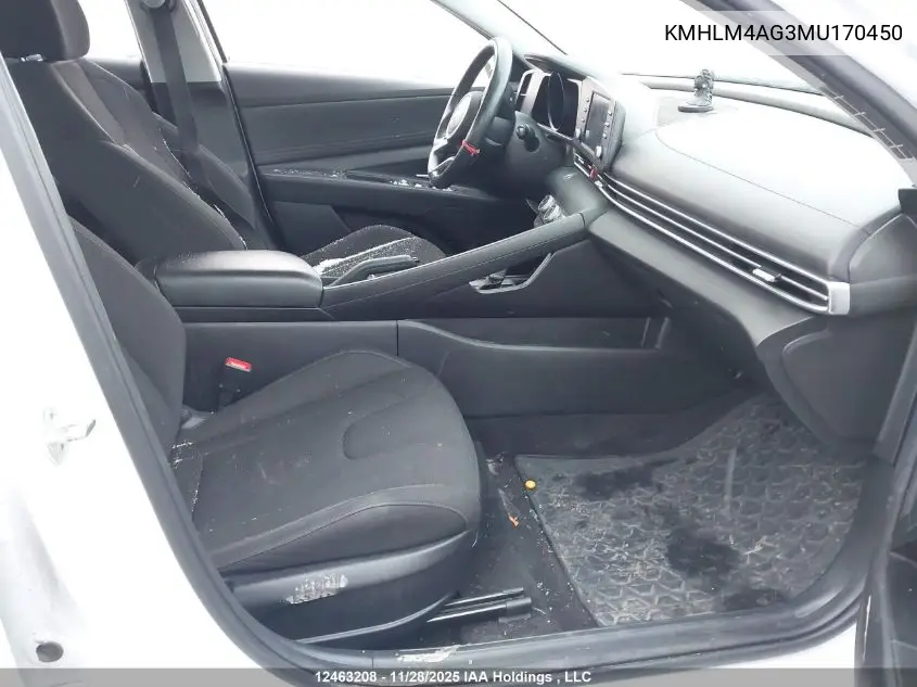 KMHLM4AG3MU170450 2021 Hyundai Elantra Preferred Ivt