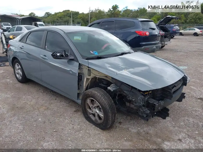 KMHLL4AG8MU149676 2021 Hyundai Elantra Se
