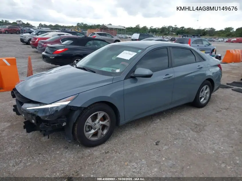KMHLL4AG8MU149676 2021 Hyundai Elantra Se