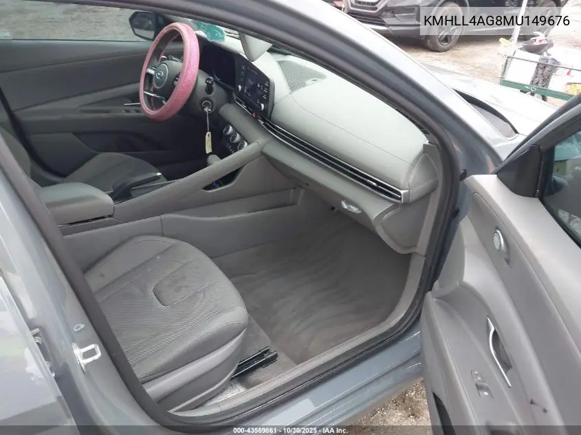 KMHLL4AG8MU149676 2021 Hyundai Elantra Se