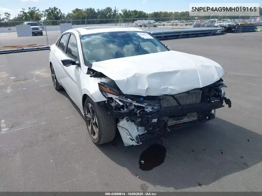 5NPLP4AG9MH019165 2021 Hyundai Elantra Limited