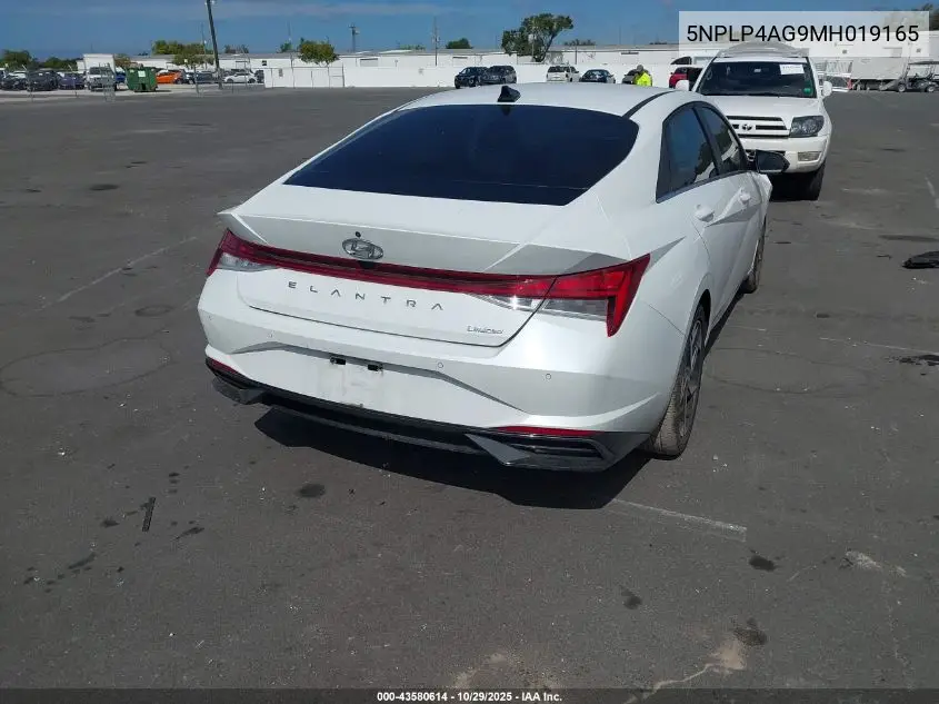5NPLP4AG9MH019165 2021 Hyundai Elantra Limited