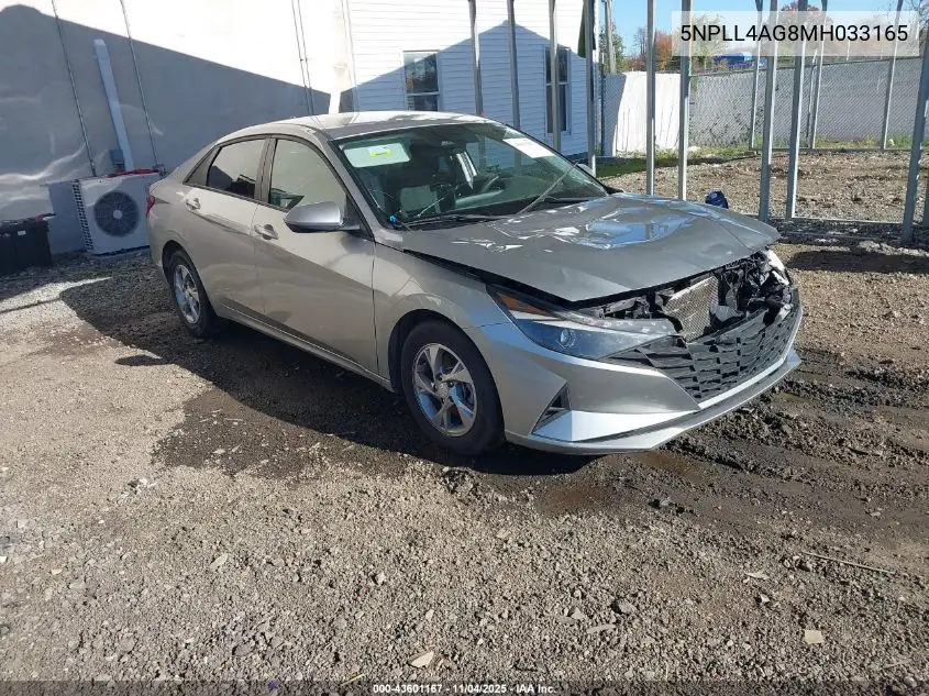 5NPLL4AG8MH033165 2021 Hyundai Elantra Se