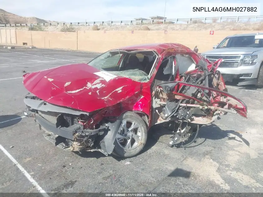 5NPLL4AG6MH027882 2021 Hyundai Elantra Se