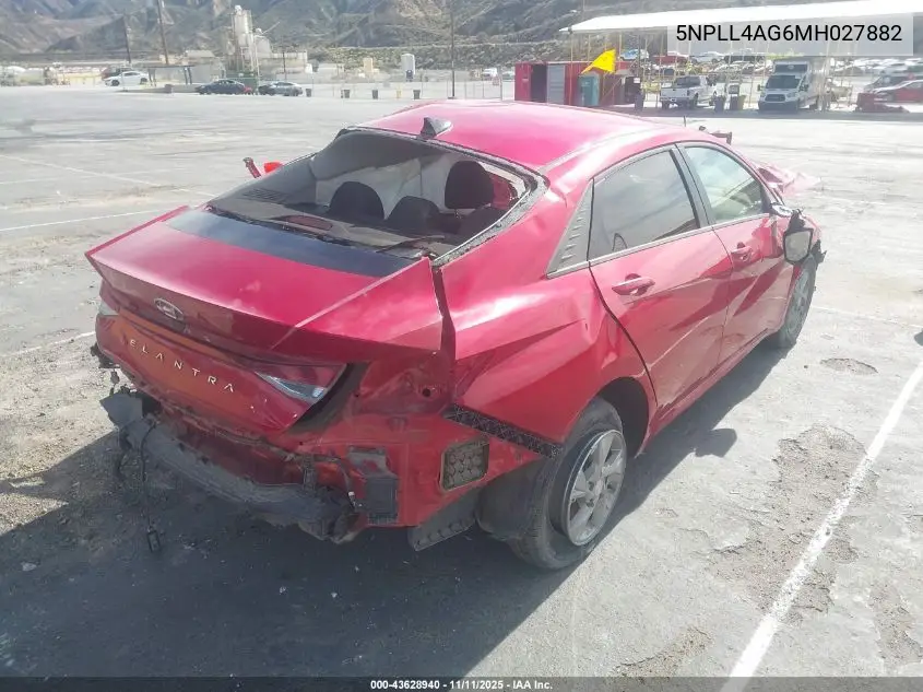 5NPLL4AG6MH027882 2021 Hyundai Elantra Se