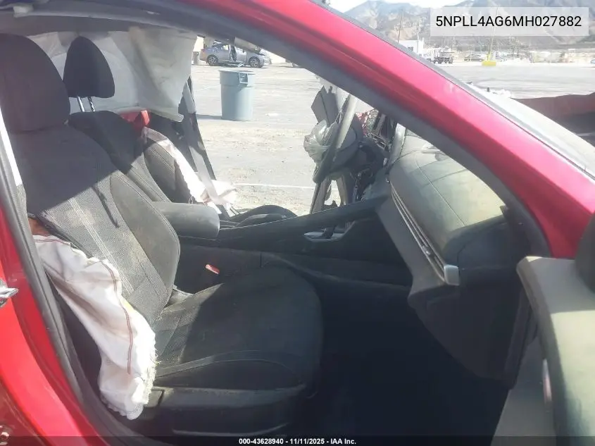 5NPLL4AG6MH027882 2021 Hyundai Elantra Se