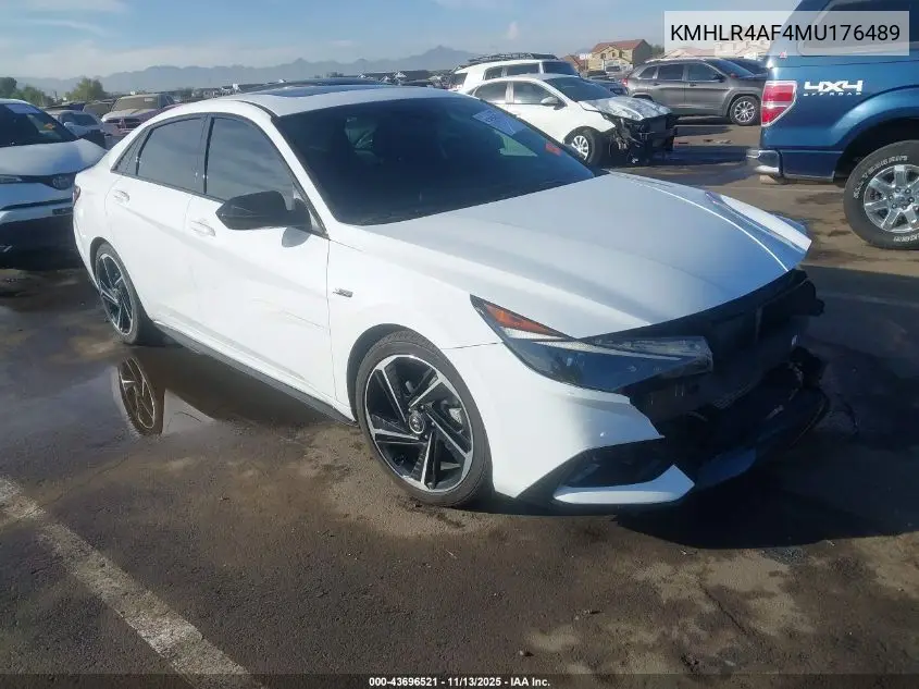 KMHLR4AF4MU176489 2021 Hyundai Elantra N Line