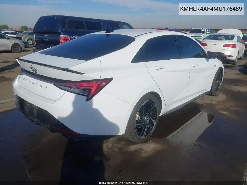 KMHLR4AF4MU176489 2021 Hyundai Elantra N Line