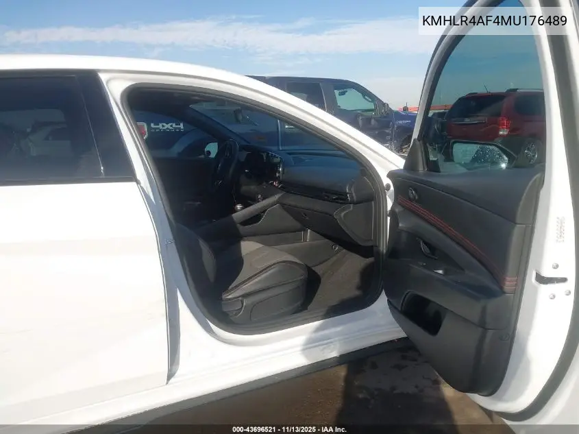 KMHLR4AF4MU176489 2021 Hyundai Elantra N Line