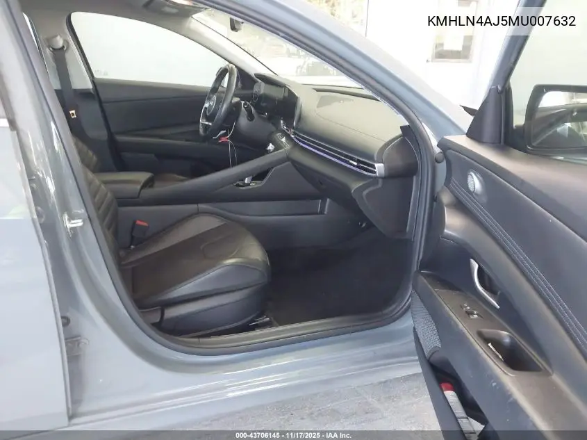 KMHLN4AJ5MU007632 2021 Hyundai Elantra Hybrid Limited