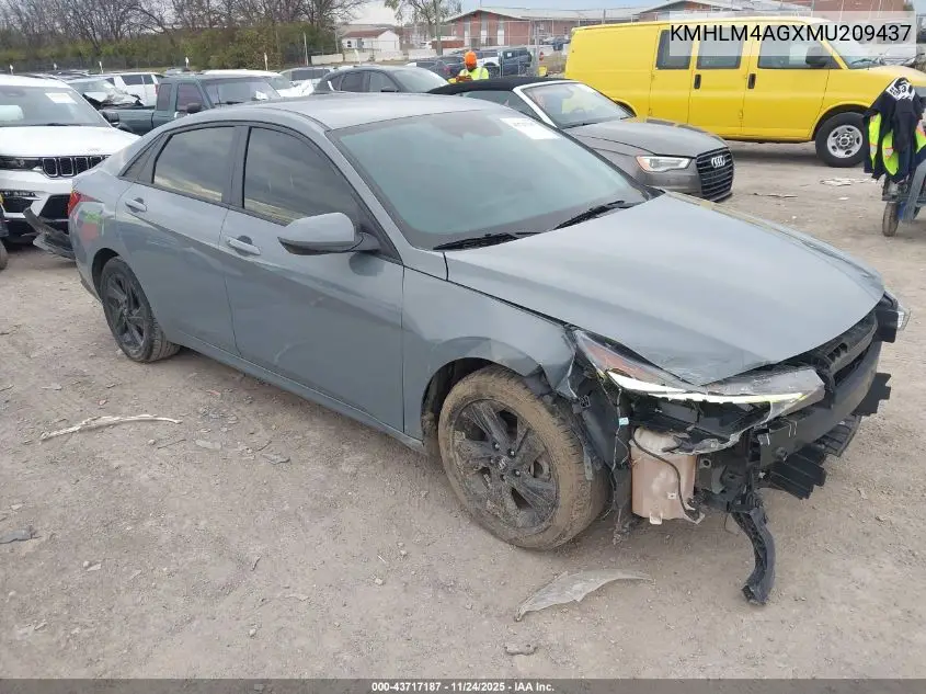 KMHLM4AGXMU209437 2021 Hyundai Elantra Sel
