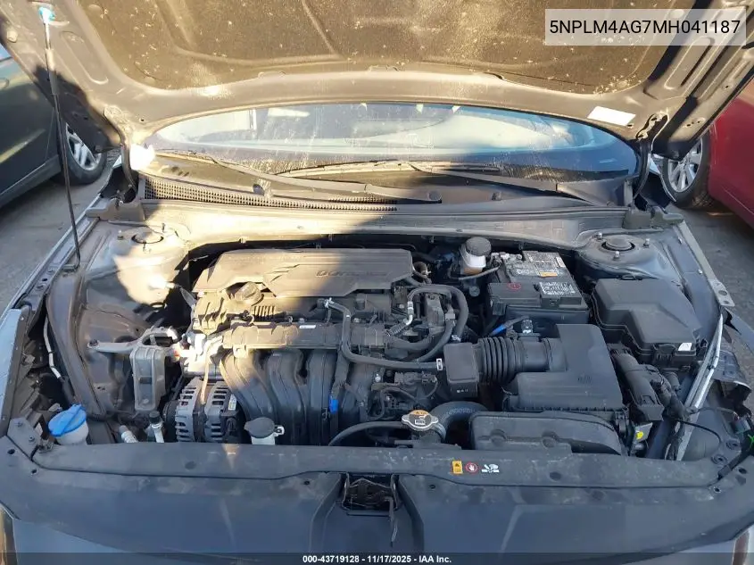 5NPLM4AG7MH041187 2021 Hyundai Elantra Sel