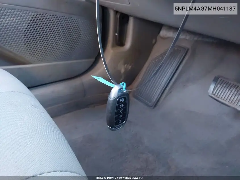 5NPLM4AG7MH041187 2021 Hyundai Elantra Sel