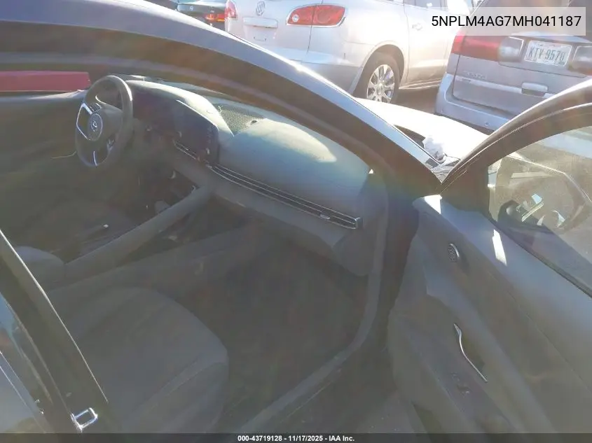 5NPLM4AG7MH041187 2021 Hyundai Elantra Sel