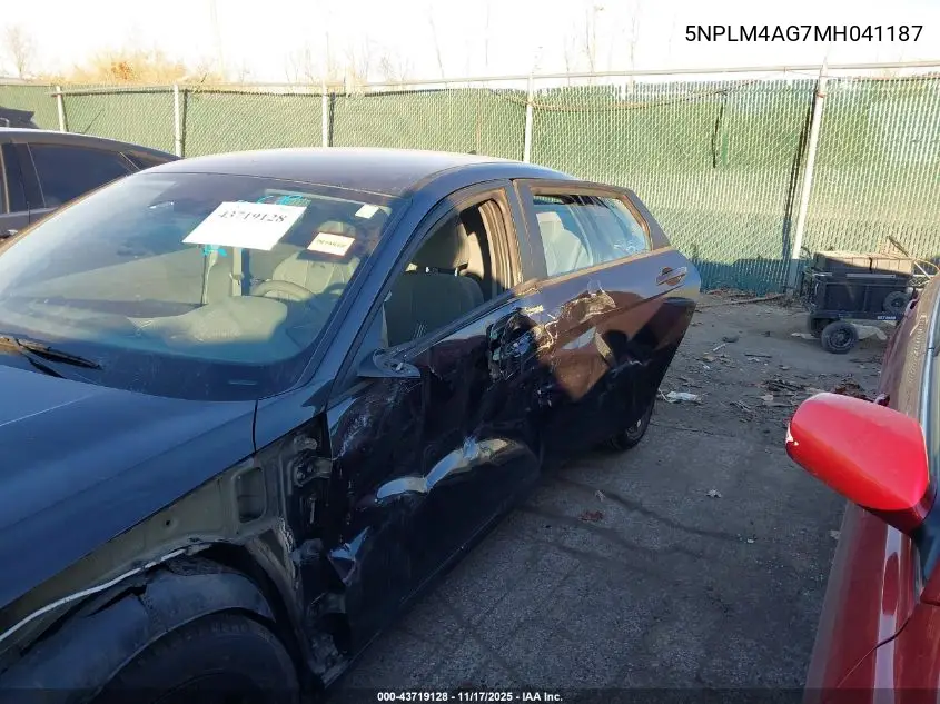 5NPLM4AG7MH041187 2021 Hyundai Elantra Sel