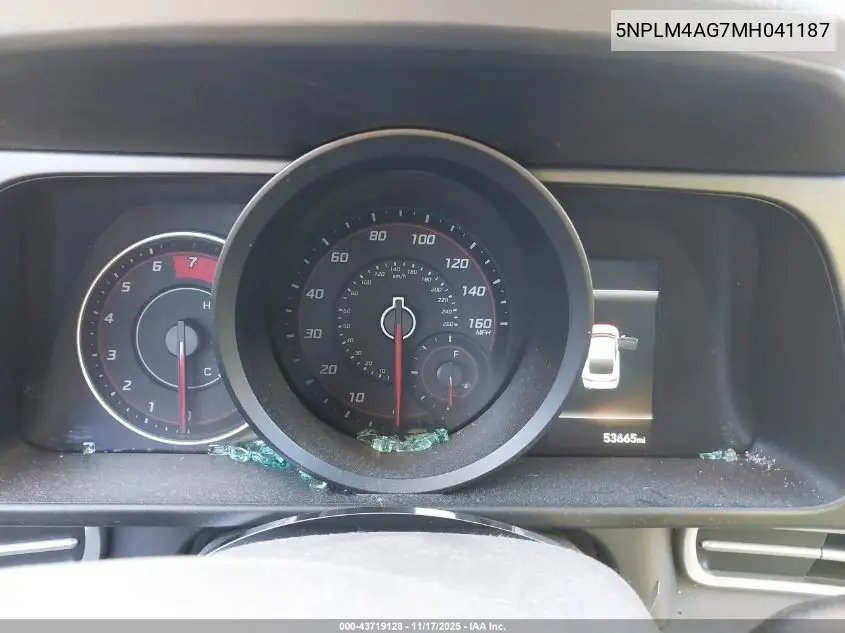 5NPLM4AG7MH041187 2021 Hyundai Elantra Sel