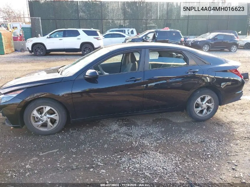 5NPLL4AG4MH016623 2021 Hyundai Elantra Se