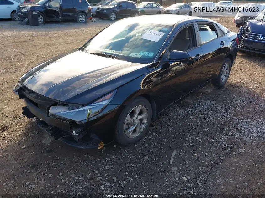 5NPLL4AG4MH016623 2021 Hyundai Elantra Se