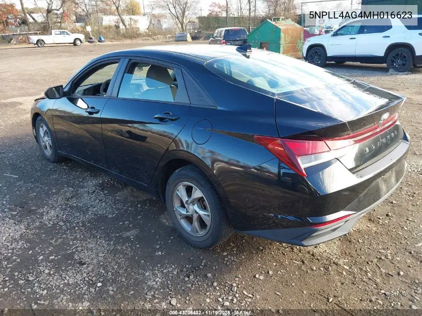 5NPLL4AG4MH016623 2021 Hyundai Elantra Se