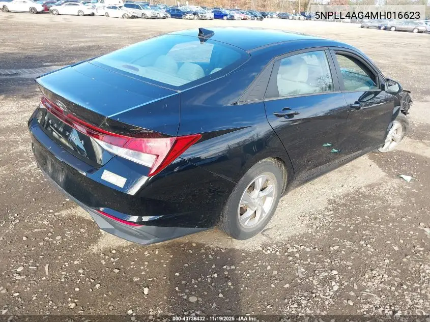 5NPLL4AG4MH016623 2021 Hyundai Elantra Se