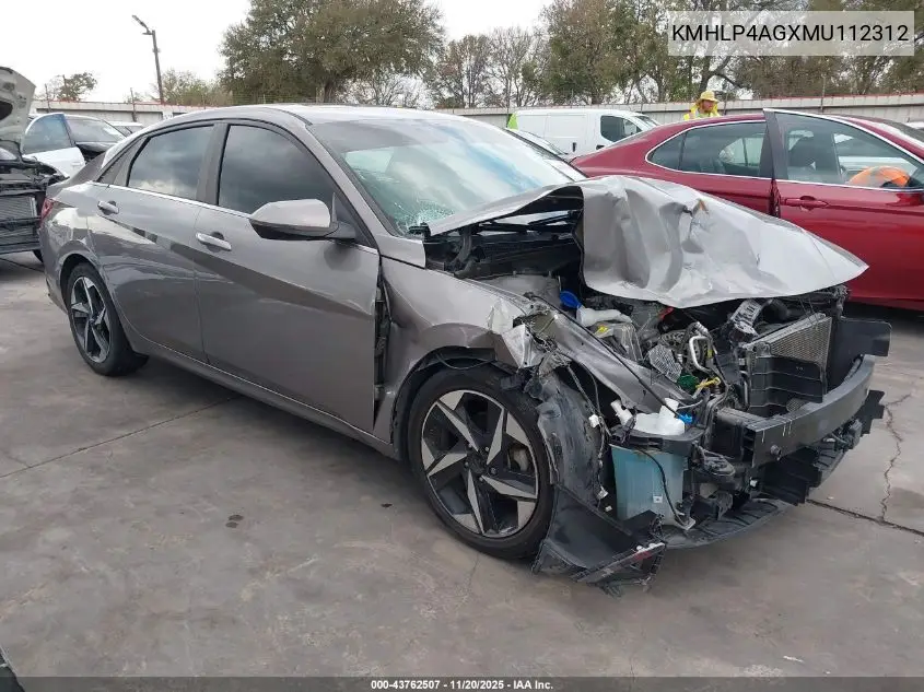 KMHLP4AGXMU112312 2021 Hyundai Elantra Limited