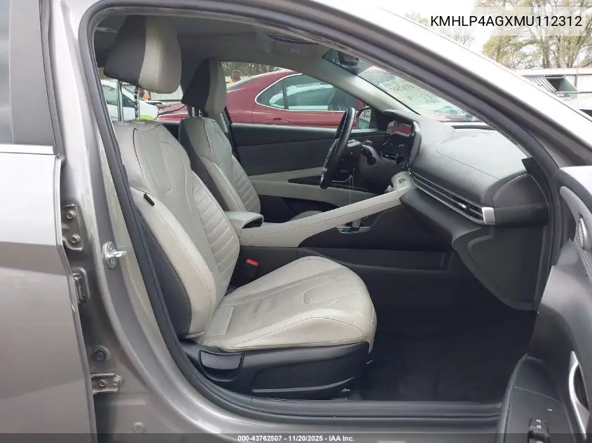 KMHLP4AGXMU112312 2021 Hyundai Elantra Limited