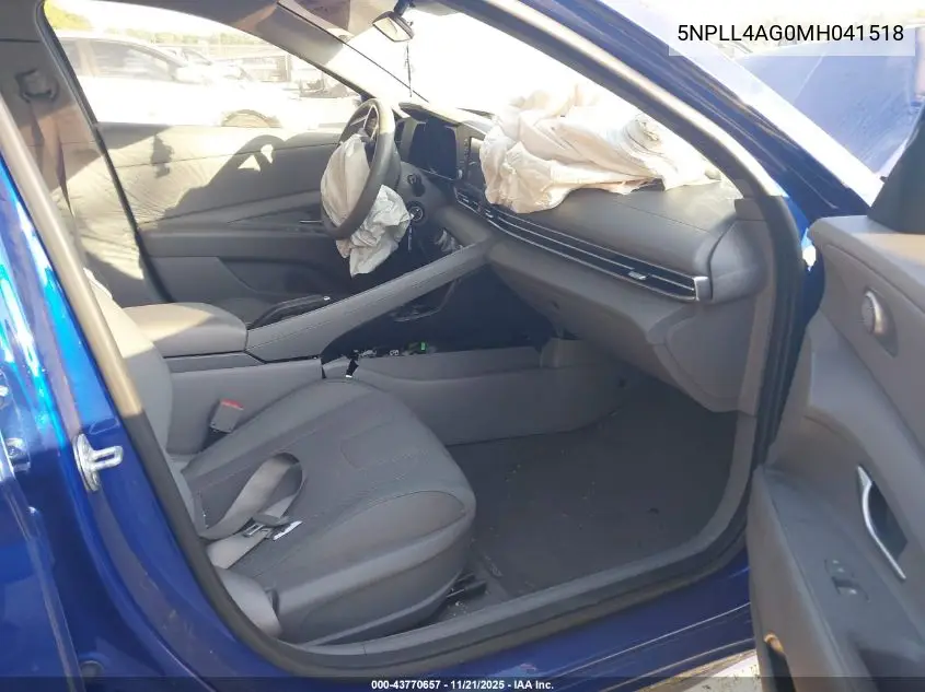 5NPLL4AG0MH041518 2021 Hyundai Elantra Se