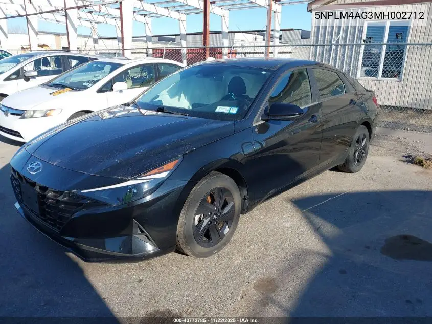 5NPLM4AG3MH002712 2021 Hyundai Elantra Sel