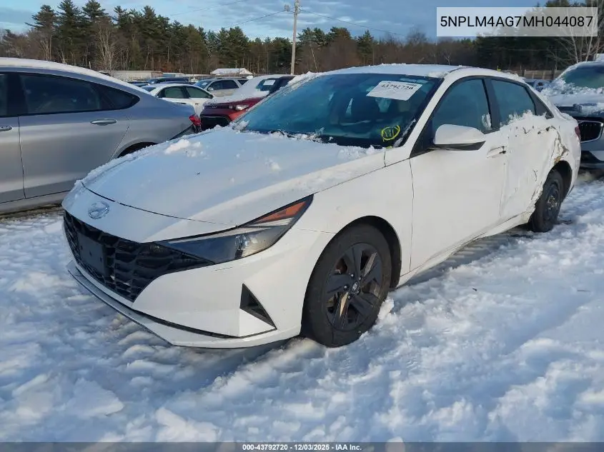 5NPLM4AG7MH044087 2021 Hyundai Elantra Sel