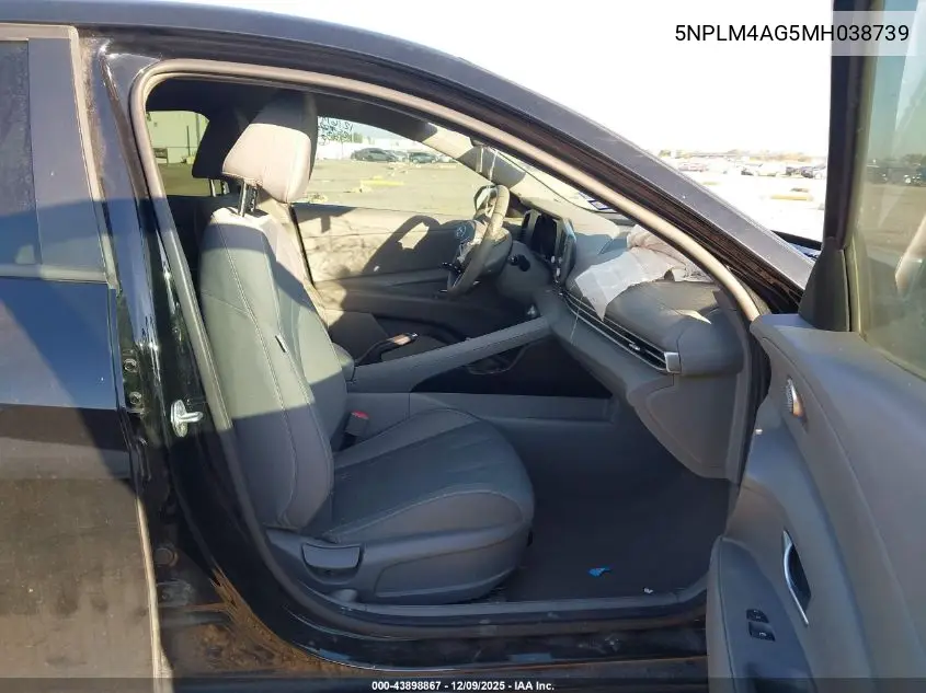 5NPLM4AG5MH038739 2021 Hyundai Elantra Sel