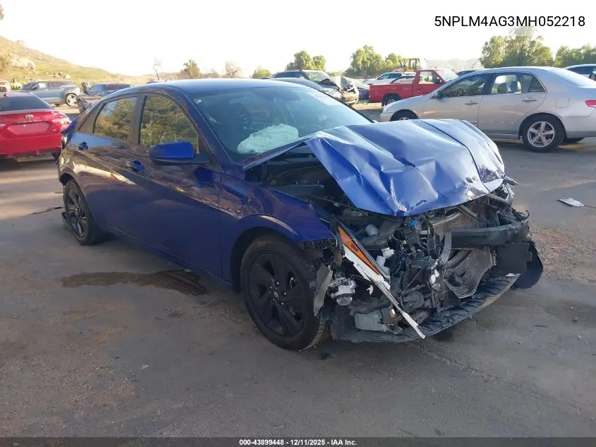 5NPLM4AG3MH052218 2021 Hyundai Elantra Sel