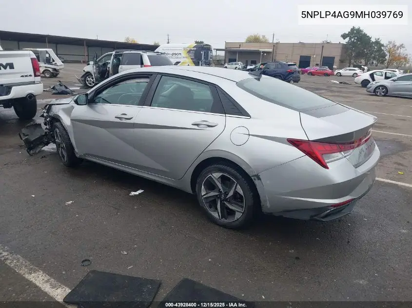5NPLP4AG9MH039769 2021 Hyundai Elantra Limited