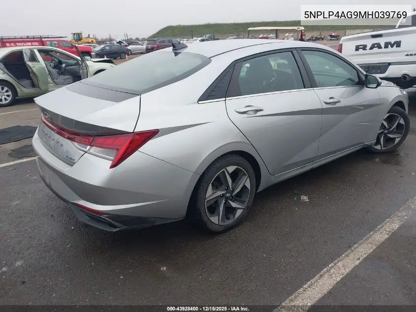 5NPLP4AG9MH039769 2021 Hyundai Elantra Limited