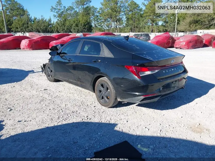 5NPLS4AG2MH032063 2021 Hyundai Elantra Sel