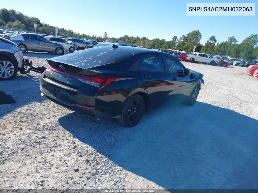 5NPLS4AG2MH032063 2021 Hyundai Elantra Sel