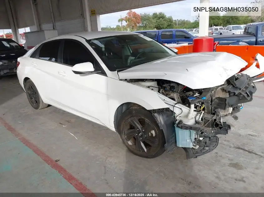 5NPLS4AG8MH035050 2021 Hyundai Elantra Sel