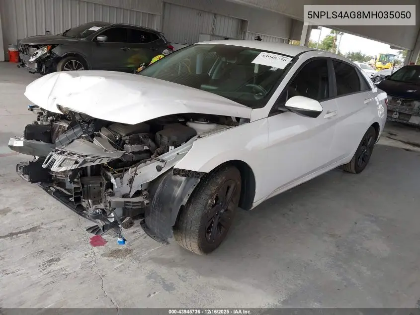 5NPLS4AG8MH035050 2021 Hyundai Elantra Sel