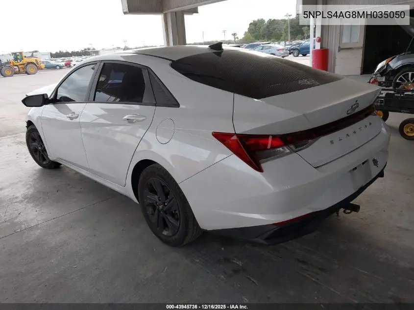 5NPLS4AG8MH035050 2021 Hyundai Elantra Sel