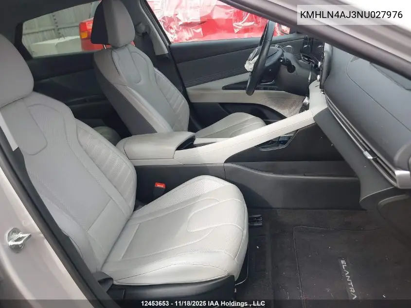 KMHLN4AJ3NU027976 2022 Hyundai Elantra Hybrid Ultimate With Two-Tone Interior