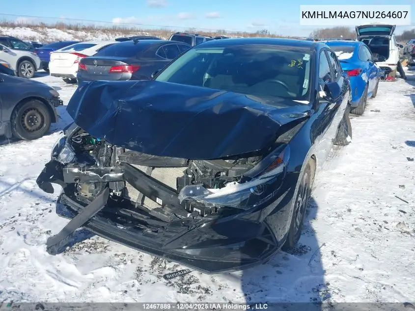 KMHLM4AG7NU264607 2022 Hyundai Elantra