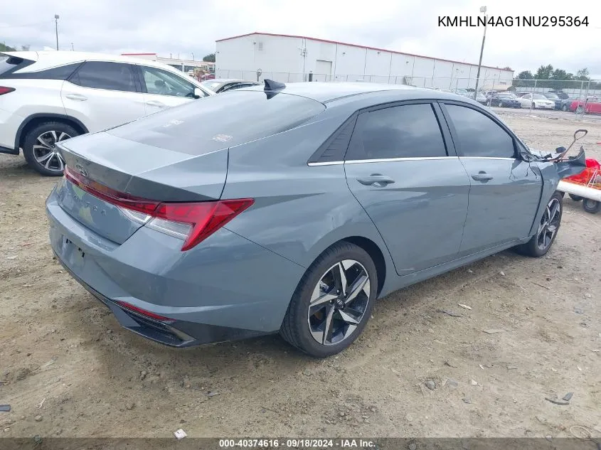 KMHLN4AG1NU295364 2022 Hyundai Elantra Sel